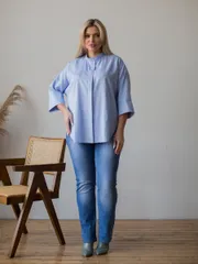 Bluzka NOVITA #1274 golubaya poloska