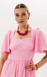 Sukienka Anelli Laurel 1866 pink san