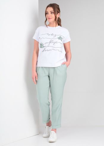 814 белый+светлая мята