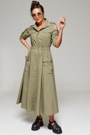 Платье Beautiful & Free арт. 6150 хаки