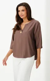 Blouse PND 85943 mokko