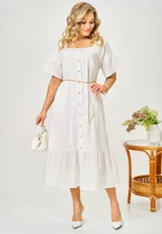 Платье Ava fashion арт. М-190 молочный