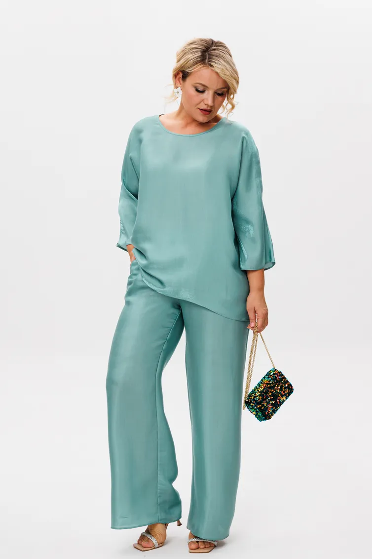 Костюм Anastasia арт. 1228 изумрудный жемчуг