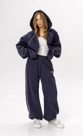 Trousers Pirs 6533 sinij s logo