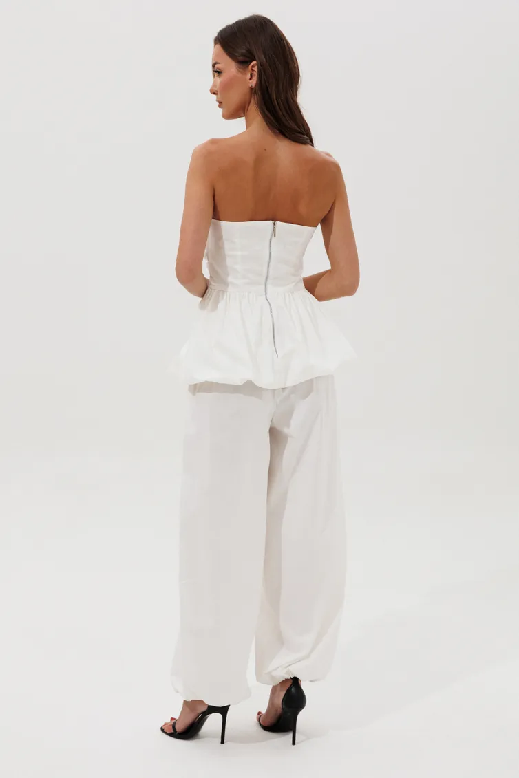 Spodnie V&N fashion #1161_belyj