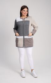 Кардиган BONADI 1933 серый-капучино