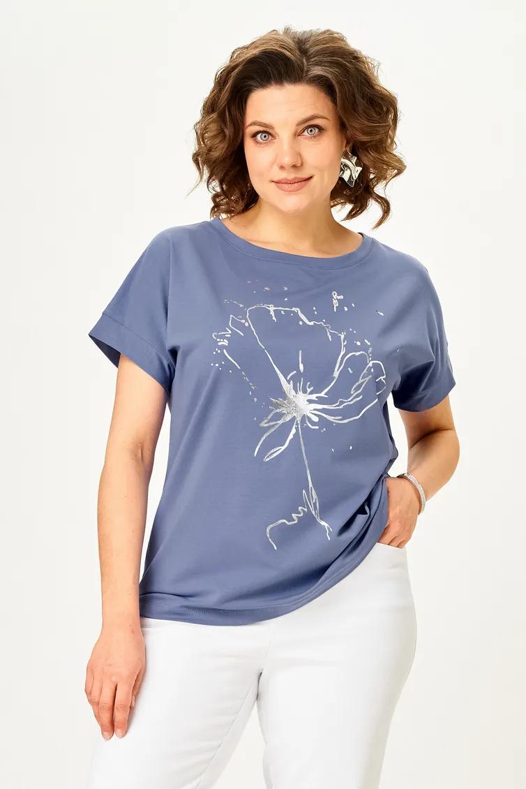 Koszulka Rumoda #2063 (korotkij rukav) indigo
