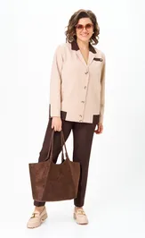 Garnitur Vilena-fashion 1144 bezh+shokolad