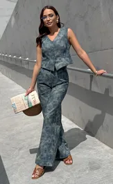 Trousers PRATA wear S037 sinij
