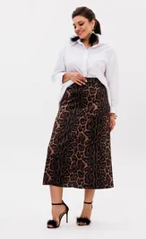 Юбка Anelli Laurel 1510 индийский леопард