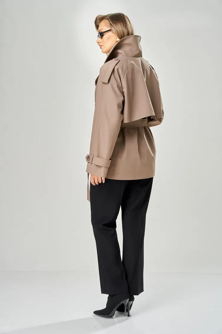 Тренч Ava fashion #M-234 mokko