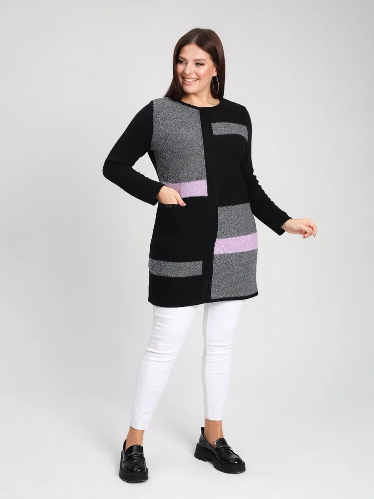 Jumper BONADI #1899 chernyj-lilovyj