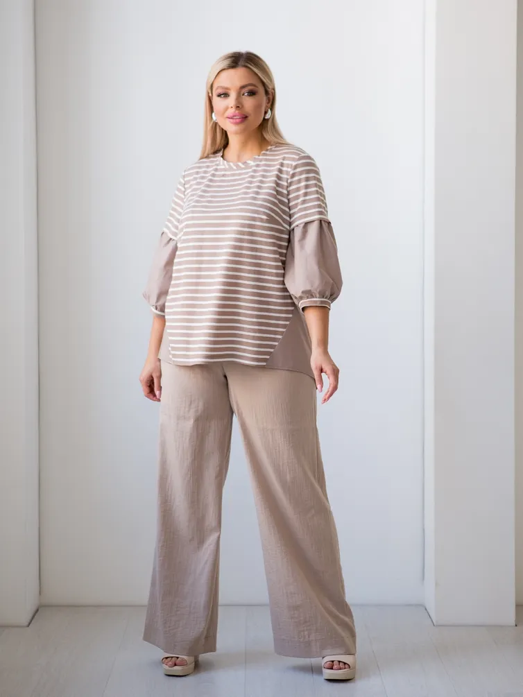 Bluzka NOVITA #1319 pesochnyj
