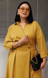 Dress Anastasia 1229 gorchica