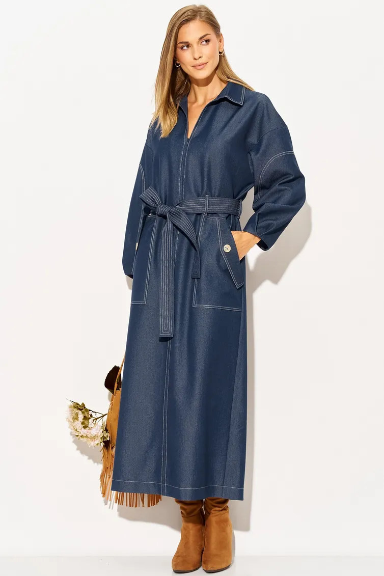 Dress LAIKONY #L-594 temno-sinij