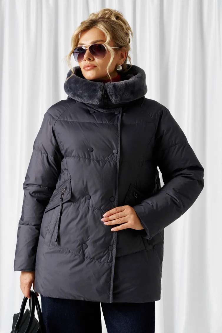 Coat Beautiful & Free #1018 grafit