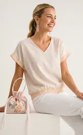 Bluzka nika.pl 0203802 Emi-38 gorox rozovyj