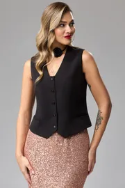 Kamizelka GIZART #11156 chernyj