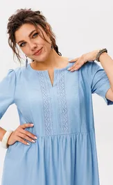 Платье Anelli Laurel 1604 голубое кружево