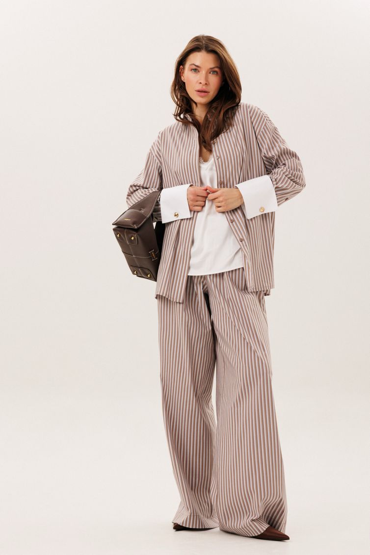 Trousers DILIA #4008 korichnevyj