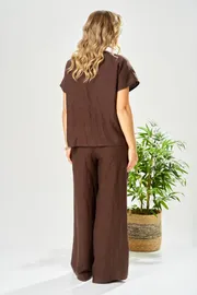 Suit Ava fashion #M-207 korichnevyj