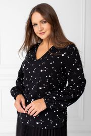 Blouse TOOK A LOOK & Angelika #TB-93 belye serdechki
