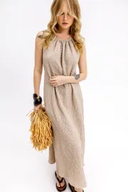 Dress Pirs #6856 bezhevyj