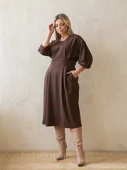 Платье NOVITA арт. 1360 коричневый