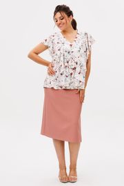 Юбка Anelli Laurel арт. 1648 карамельный силуэт