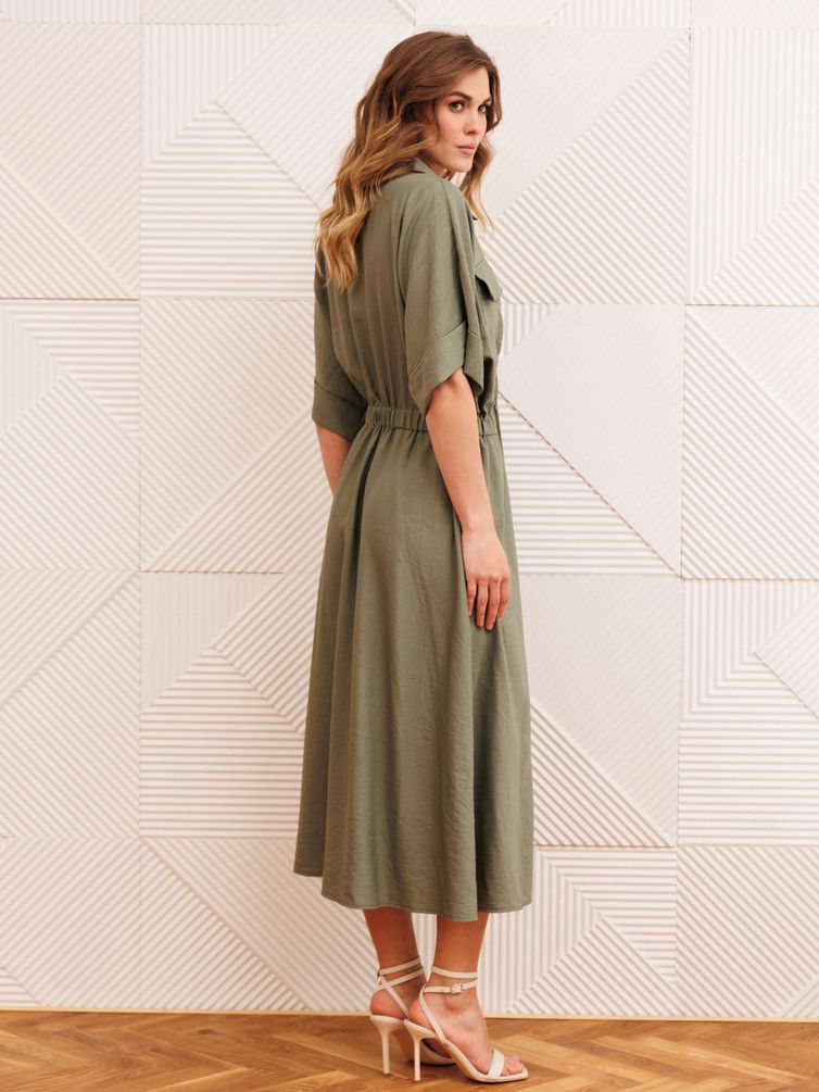 Платье GIZART арт. 5444 хаки