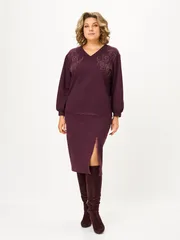 Garnitur Vilena-fashion #1169 burgundi