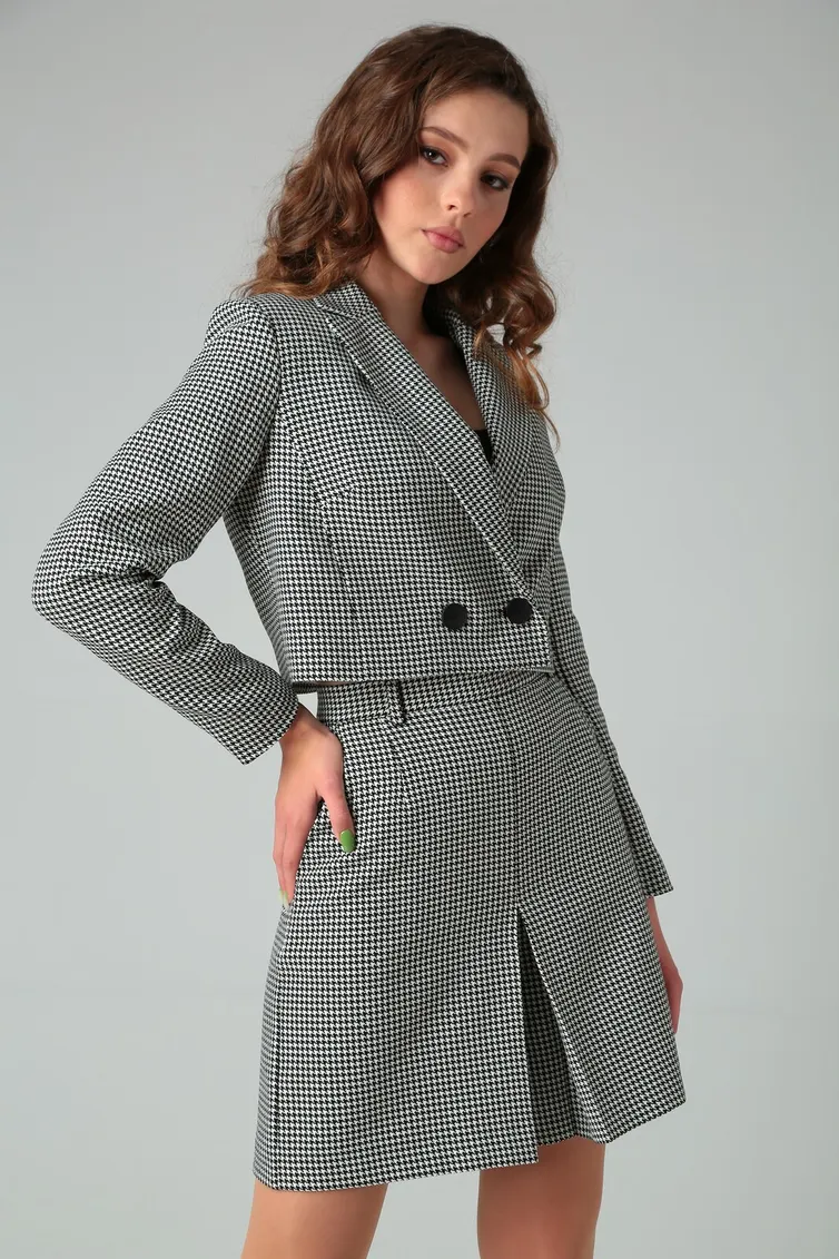 Garnitur Vilena-fashion #844 cherno-belaya gusinaya lapka