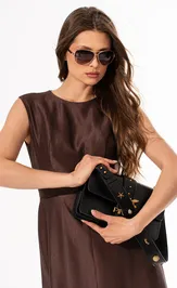 Sukienka SILVERSPICE S-5648 shokolad