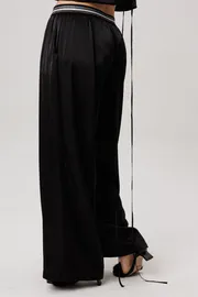 Trousers Anelli Laurel #1734 blestyashhij chernyj