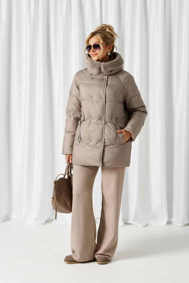 Coat Beautiful & Free #1018 seryj