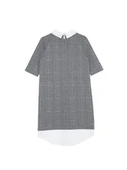 Sukienka Conte Elegant #19S-841TSP grey-ivory check 164