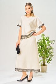 Костюм Ava fashion арт. М-196 молочный-шампанское