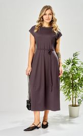 Платье Ava fashion М-199 баклажановый