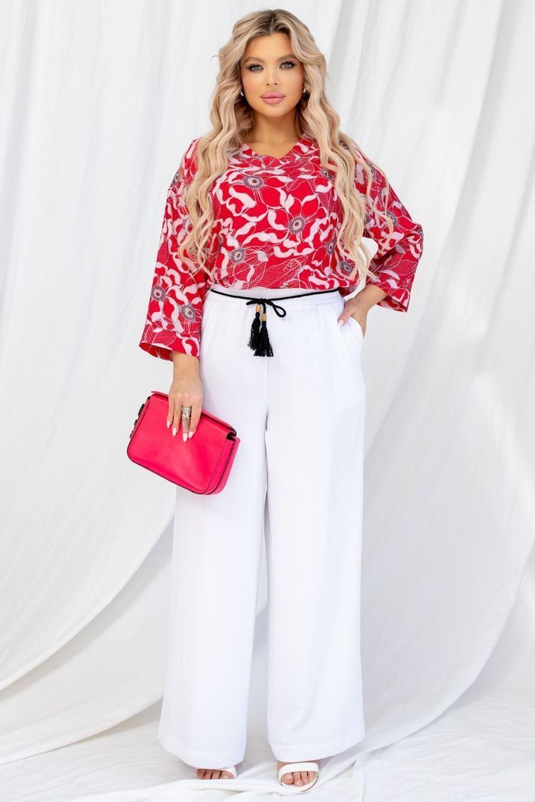Trousers TOOK A LOOK & Angelika #AB-013k belyj
