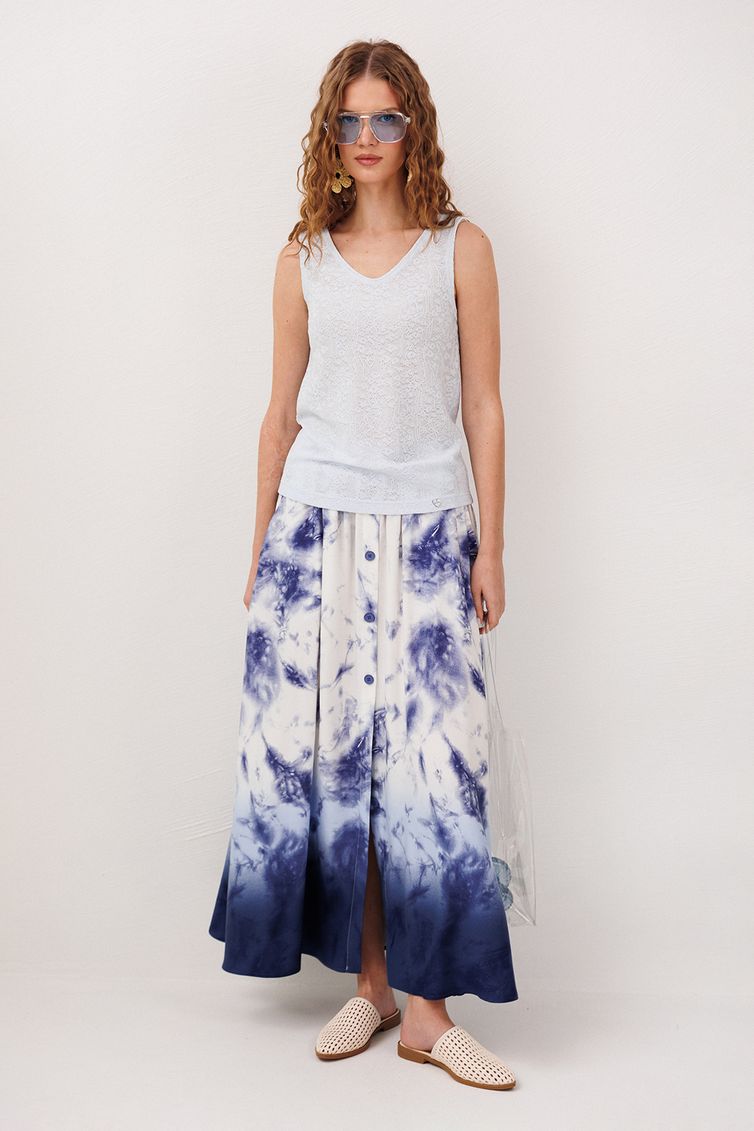 Юбка Buter New арт. 3342 синий принт