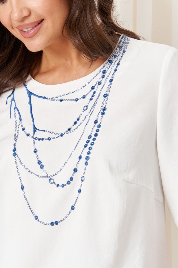 Костюм PND арт. 86420 бело-синий