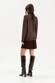 Sweter Romgil #RV0299-ShE5 korichnevyj melanzh