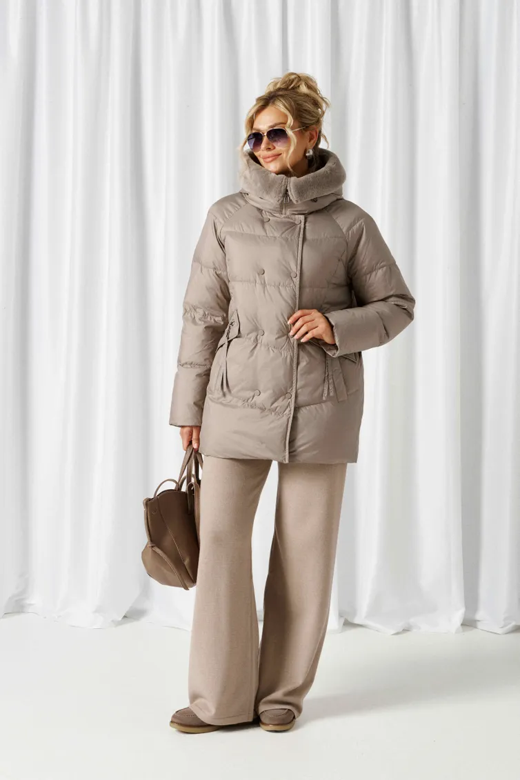 Coat Beautiful & Free #1018 seryj
