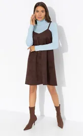 Dress CHARUTTI Stilnyj interes (korichnevyj)