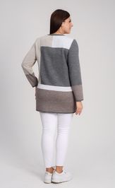 Кардиган BONADI 1933 серый-капучино