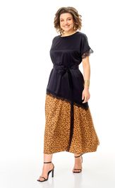 Платье Anastasia 1368 золото/черничный