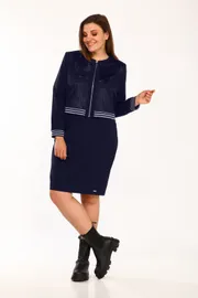 Garnitur Vilena-fashion #536 temno-sinij