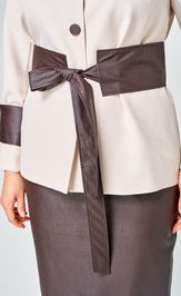 Костюм Vilena-fashion 1147 беж+шоколад