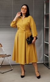 Dress Anastasia 1229 gorchica