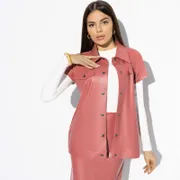 Kamizelka CHARUTTI #Trendovyj stil (chic rose, s poyasom)